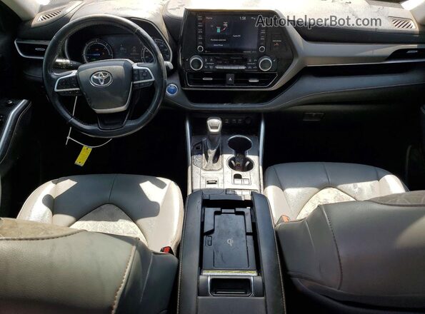 5TDAARAH1NS514860 2022 TOYOTA HIGHLANDER Black Instrument cluster view