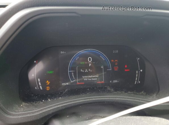 5TDACAB57SS064255 2025 TOYOTA GRAND White Вид щитка приладів
