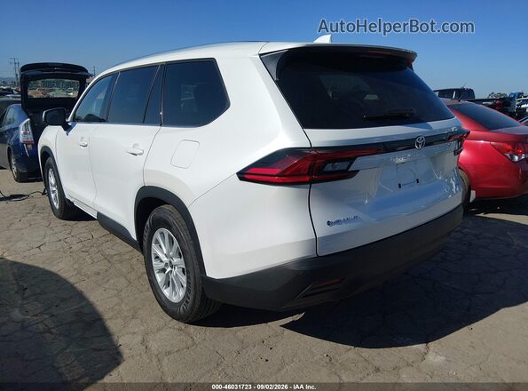 5TDACAB59TS102330 2026 TOYOTA GRAND HIGHLANDER HYBRID White Задня ліва чверть