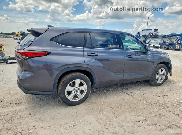 5TDBBRCH0MS021751 2021 TOYOTA HIGHLANDER Серый Задняя правая четверть