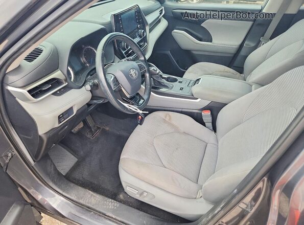 5TDBBRCH0MS021751 2021 TOYOTA HIGHLANDER Серый Вид салона спереди