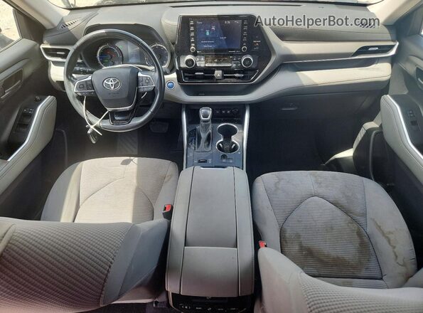 5TDBBRCH0MS021751 2021 TOYOTA HIGHLANDER Серый Вид панели приборов