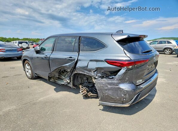 5TDBBRCH6MS516679 2021 TOYOTA HIGHLANDER Серый Задняя левая четверть