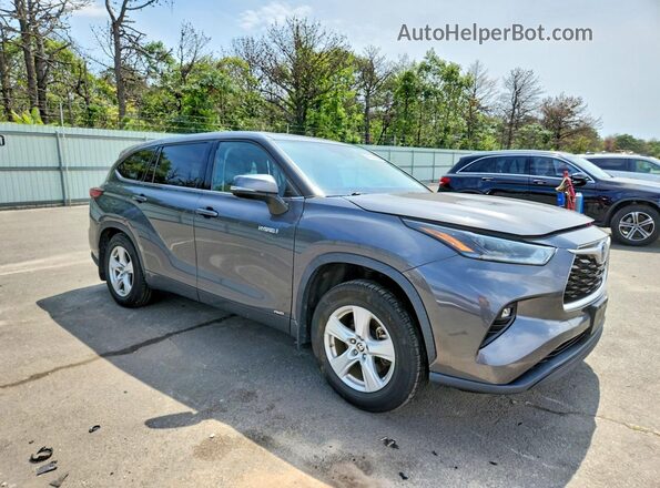 5TDBBRCH6MS516679 2021 TOYOTA HIGHLANDER Серый Передняя правая четверть