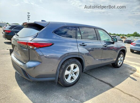 5TDBBRCH6MS516679 2021 TOYOTA HIGHLANDER Серый Задняя правая четверть