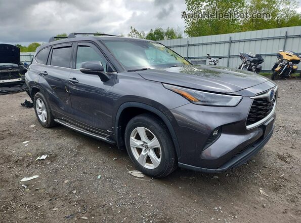 5TDBBRCH9NS560693 2022 TOYOTA HIGHLANDER Gray Передня права чверть