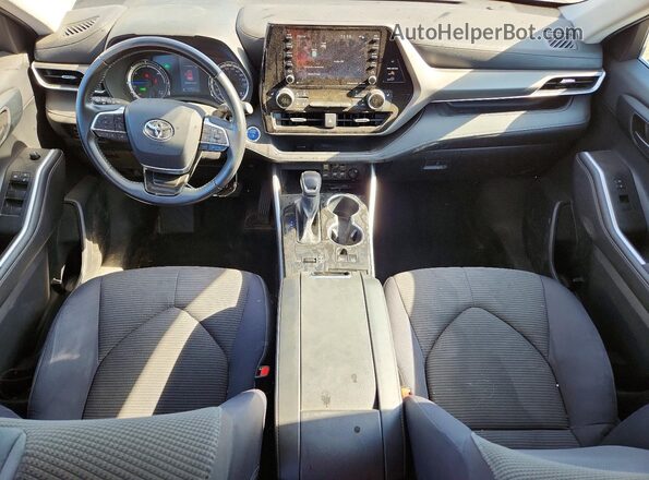 5TDBBRCHXLS011906 2020 TOYOTA HIGHLANDER Gray Widok deski rozdzielczej