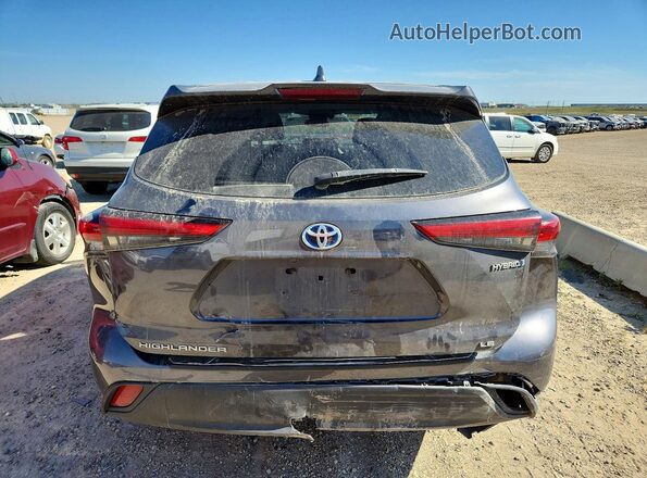 5TDBBRCHXLS011906 2020 TOYOTA HIGHLANDER Gray Widok z tyłu