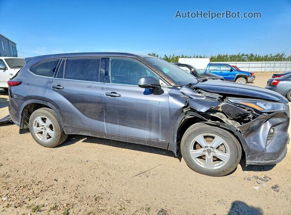 5TDBBRCHXLS011906 2020 TOYOTA HIGHLANDER Gray Przód prawy