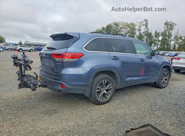 5TDBGRFH4JS042935 2018 TOYOTA HIGHLANDER Blue უკანა მარჯვენა
