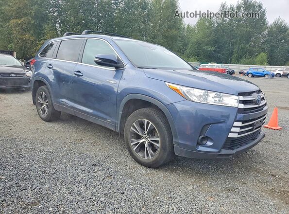 5TDBGRFH4JS042935 2018 TOYOTA HIGHLANDER Blue წინა მარჯვენა