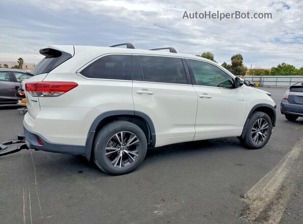 5TDBGRFH8JS040170 2018 TOYOTA HIGHLANDER White Trasero derecho