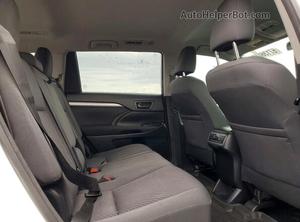 5TDBGRFH8JS040170 2018 TOYOTA HIGHLANDER White Vista de los asientos traseros