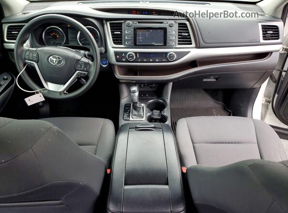 5TDBGRFH8JS040170 2018 TOYOTA HIGHLANDER White Vista del salpicadero