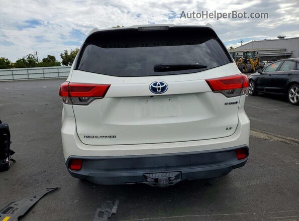 5TDBGRFH8JS040170 2018 TOYOTA HIGHLANDER White Vista trasera