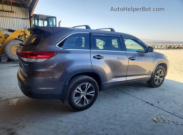 5TDBGRFHXHS030606 2017 TOYOTA HIGHLANDER Gray Tył prawy