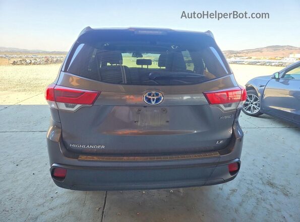 5TDBGRFHXHS030606 2017 TOYOTA HIGHLANDER Gray Widok z tyłu
