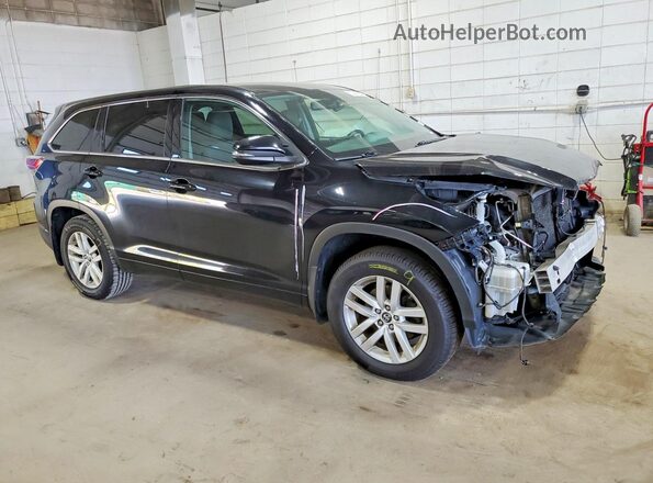 5TDBKRFH0GS300861 2016 TOYOTA HIGHLANDER Black Front right