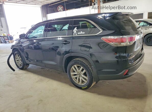 5TDBKRFH0GS300861 2016 TOYOTA HIGHLANDER Black Rear left