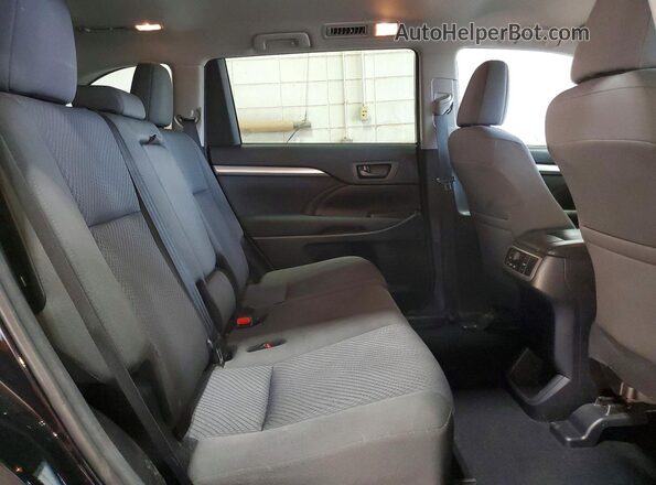 5TDBKRFH0GS300861 2016 TOYOTA HIGHLANDER Black Rear interior view