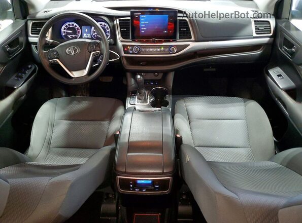 5TDBKRFH0GS300861 2016 TOYOTA HIGHLANDER Black Dashboard view
