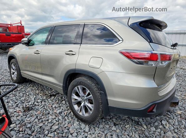 5TDBKRFH0GS343113 2016 TOYOTA HIGHLANDER Tan Trasero izquierdo