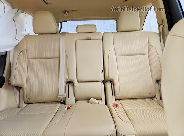 5TDBKRFH0GS343113 2016 TOYOTA HIGHLANDER Tan Vista de los asientos traseros