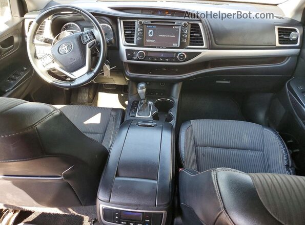5TDBKRFH4GS324757 2016 TOYOTA HIGHLANDER Gray წინა პანელის ხედი