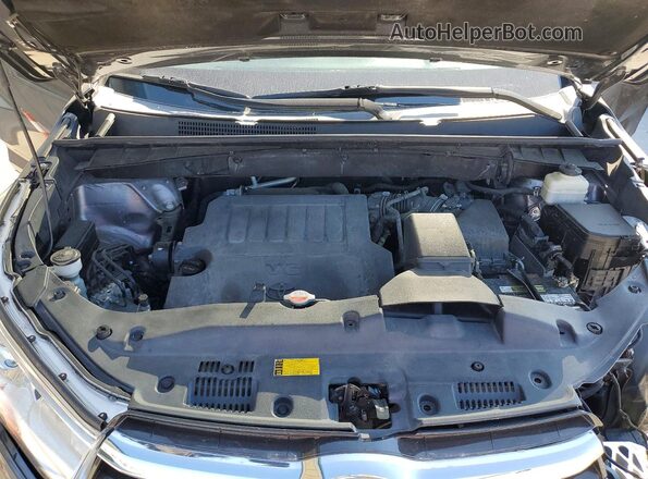 5TDBKRFH4GS324757 2016 TOYOTA HIGHLANDER Gray ძრავის განყოფილების ხედი