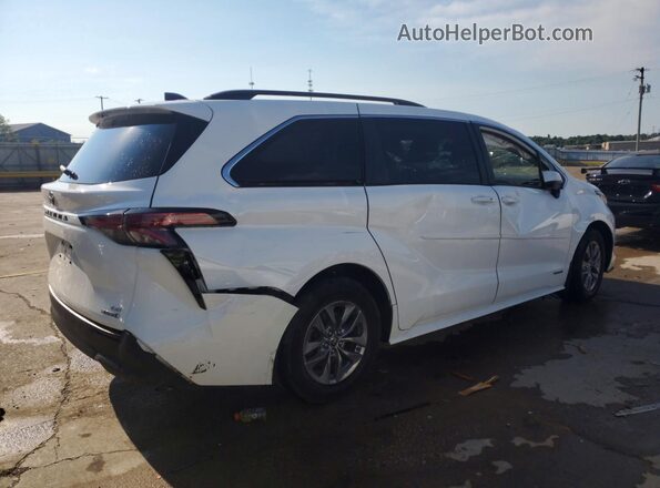 5TDBSKFC4MS020853 2021 TOYOTA SIENNA Белый Задняя правая четверть