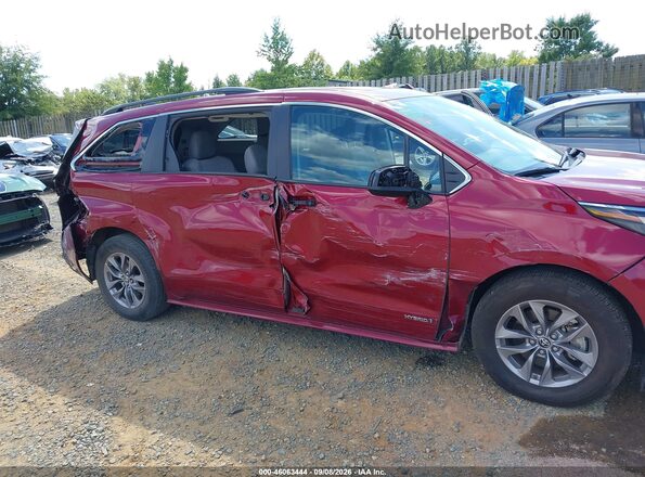 5TDBSKFC8MS020502 2021 TOYOTA SIENNA Темно-бордовый Вид спереди