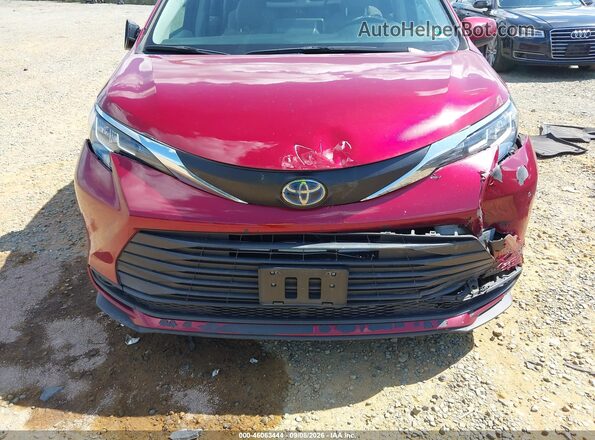 5TDBSKFC8MS020502 2021 TOYOTA SIENNA Темно-бордовый Вид задней части салона