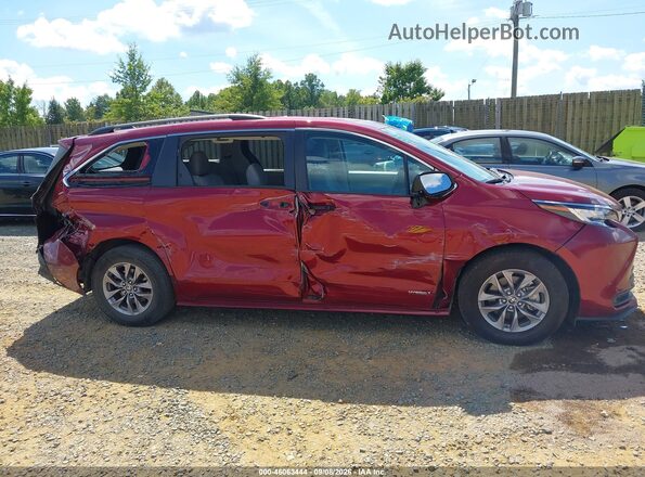 5TDBSKFC8MS020502 2021 TOYOTA SIENNA Темно-бордовый Панорамный вид салона 360°