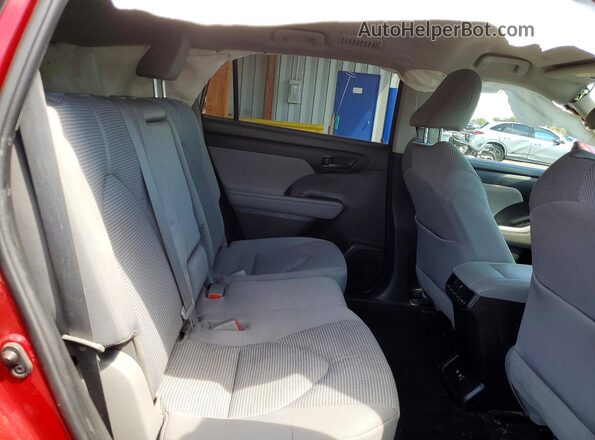 5TDBZRBH6MS130888 2021 TOYOTA HIGHLANDER Red Rear seats view