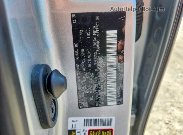 5TDBZRBH8MS083332 2021 TOYOTA HIGHLANDER Silver Вид наклейки з VIN-кодом