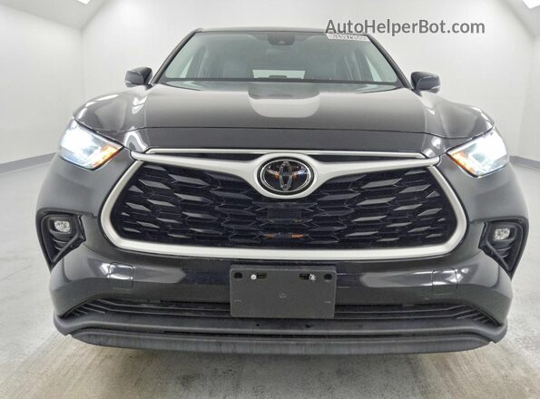 5TDBZRBH8MS525591 2021 TOYOTA HIGHLANDER Black Widok z przodu