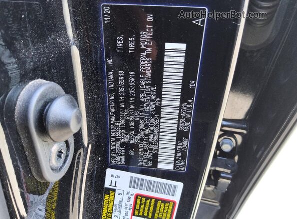 5TDBZRBH8MS525591 2021 TOYOTA HIGHLANDER Black Widok naklejki z numerem VIN
