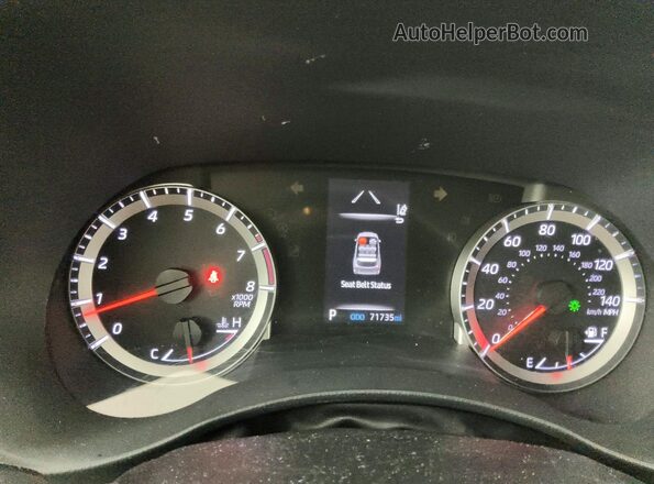 5TDBZRBH8MS525591 2021 TOYOTA HIGHLANDER Black Widok zestawu wskaźników