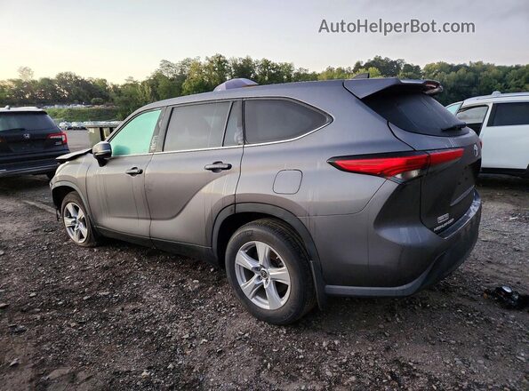5TDBZRBH9NS565065 2022 TOYOTA HIGHLANDER Gray Rear left