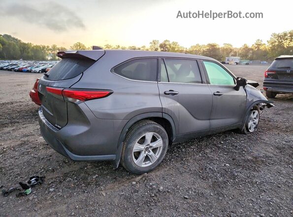 5TDBZRBH9NS565065 2022 TOYOTA HIGHLANDER Gray Rear right