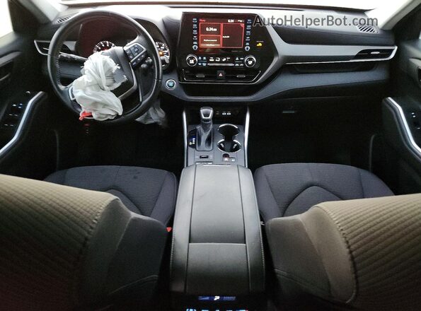 5TDBZRBH9NS565065 2022 TOYOTA HIGHLANDER Gray Dashboard view