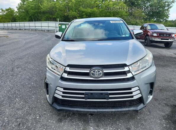 5TDBZRFH1JS858768 2018 TOYOTA HIGHLANDER Silver Vista frontal