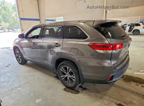 5TDBZRFH1KS735795 2019 TOYOTA HIGHLANDER Gray Trasero izquierdo