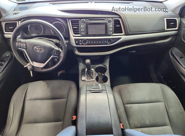 5TDBZRFH1KS735795 2019 TOYOTA HIGHLANDER Gray Vista del salpicadero