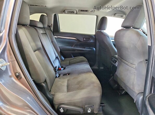 5TDBZRFH1KS735795 2019 TOYOTA HIGHLANDER Gray Vista interior trasera