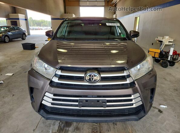 5TDBZRFH1KS735795 2019 TOYOTA HIGHLANDER Gray Vista frontal