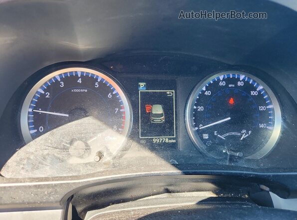 5TDBZRFH2HS419881 2017 TOYOTA HIGHLANDER Green Instrument cluster view