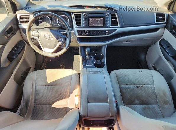 5TDBZRFH2HS419881 2017 TOYOTA HIGHLANDER Green Dashboard view