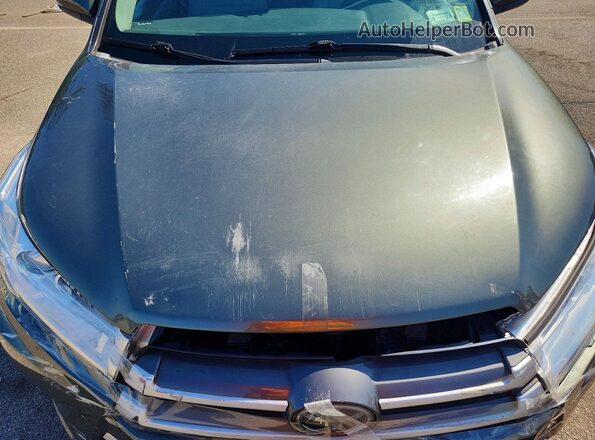 5TDBZRFH2HS419881 2017 TOYOTA HIGHLANDER Green Engine compartment view