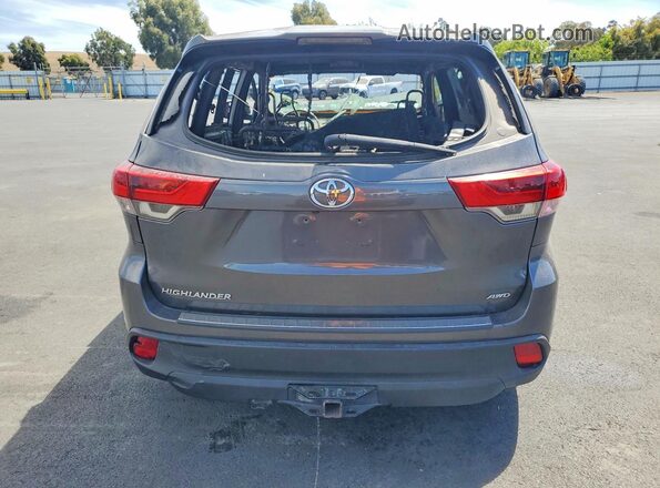 5TDBZRFH3KS929079 2019 TOYOTA HIGHLANDER Пожар Вид сзади